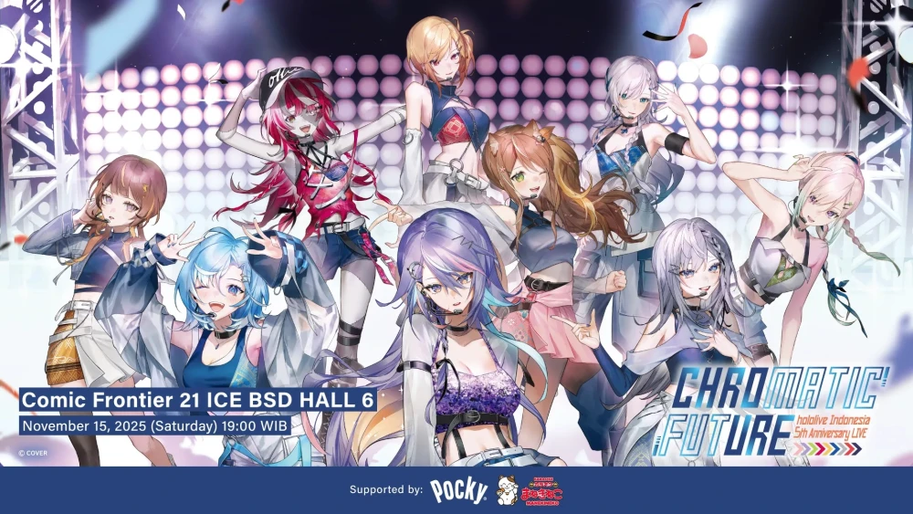 hololive Indonesia 5th Anniversary LIVE Chromatic Future:  Konser Offline Pertama hololive Indonesia akan Digelar pada 15 November!